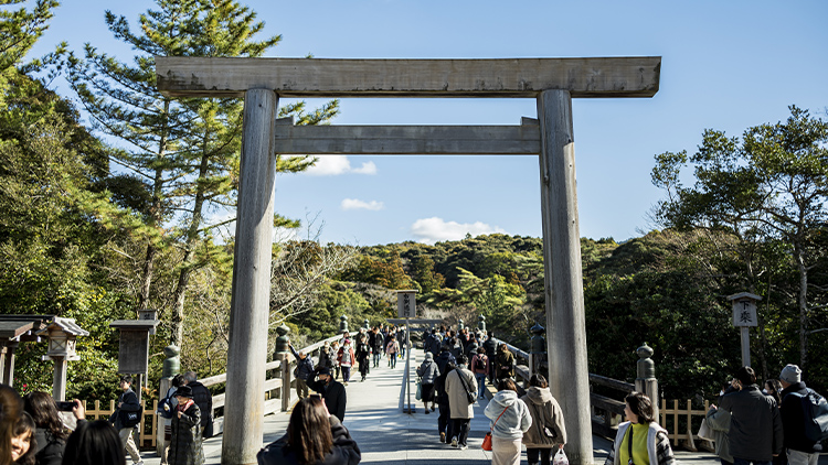 伊勢神宮の鳥居
