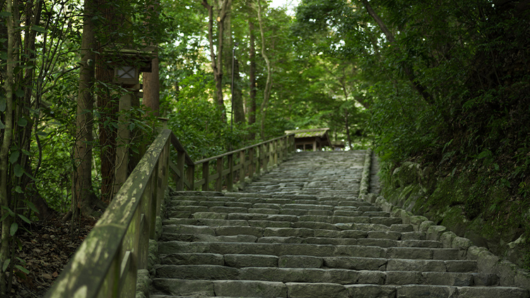 伊勢神宮​の階段
